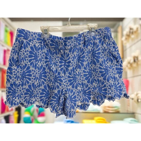 LOFT Riviera Embroidered Eyelet Shorts – Size 12 – NEW - Picture 1 of 9